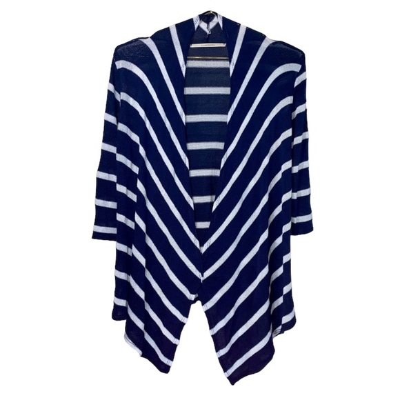 41 HAWTHORN Striped Open Lightweight Cardigan Sz M - Picture 1 of 7